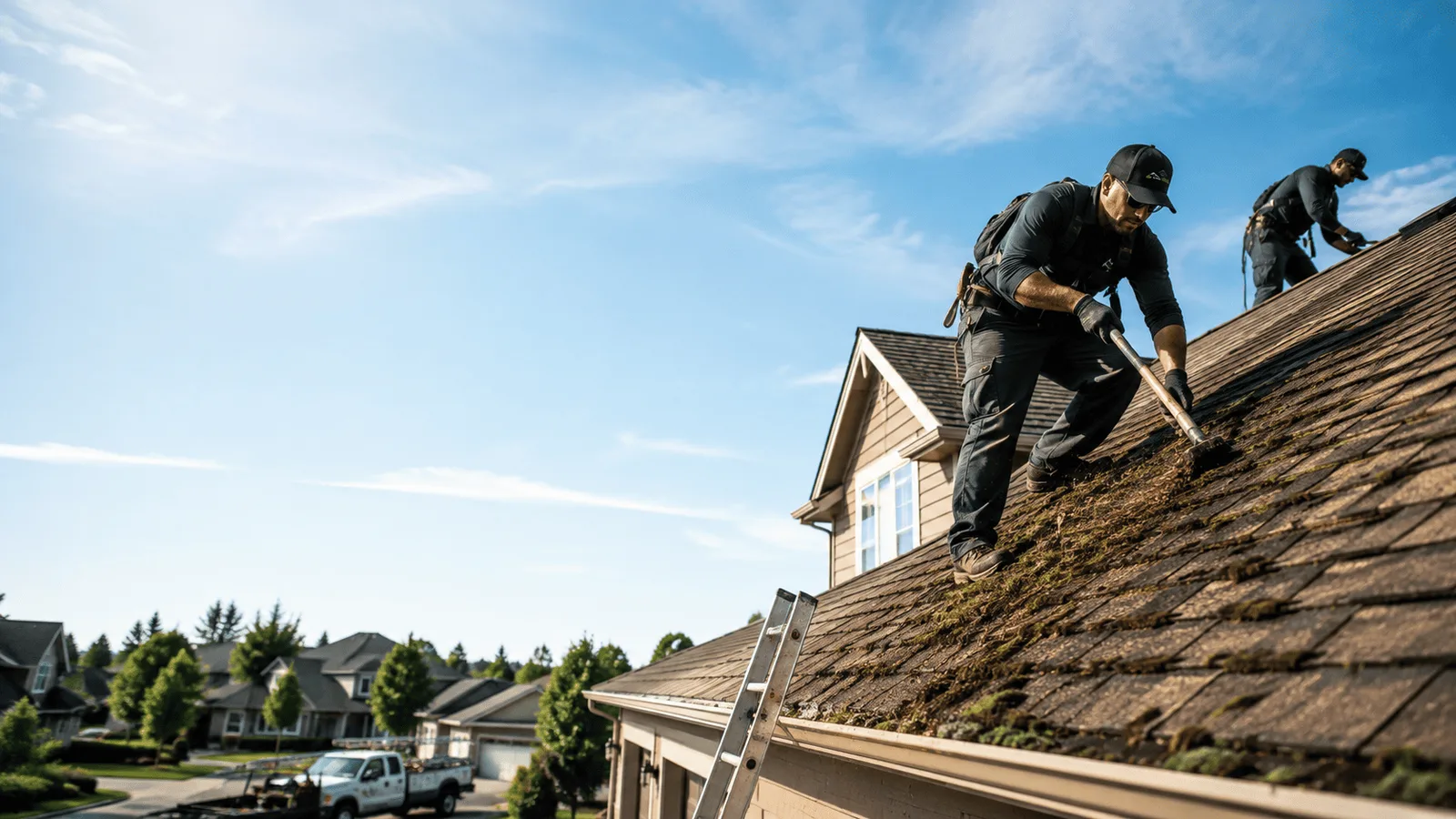 Roof Moss Removal in Spring, TX near me